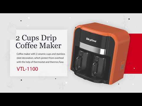 2 Cup Drip Coffee Maker VTL-1100