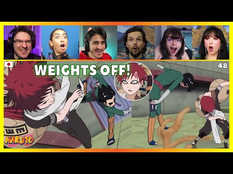 Rock Lee VS Gaara Part (1/2)  | Reaction Mashup [Naruto 48] ナルト