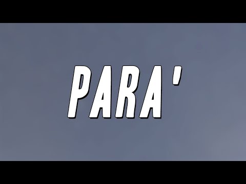 Bresh - PARA' ft. Tedua (Testo)