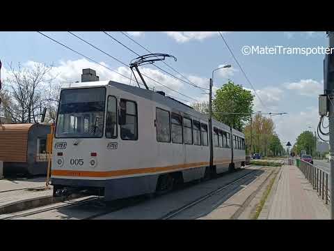 Tramvaiul V3A-93M-FAUR 005 pe linia 25 părăsind stația SC  Vest