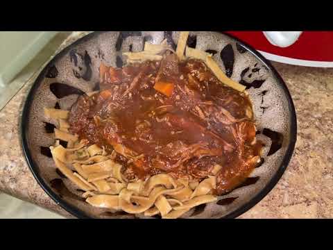 CROCKPOT BEEF RAGU PASTA!!