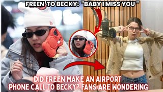 Download lagu Did Freen Make an Airport Phone Call to Becky? Fans Are Wondering #freenbeck #gl  mp3