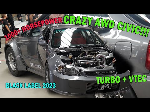 CRAZY AWD EK CIVIC!!!!! Black Label 2023