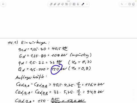 Aufg. 14 Auflagernahe Einzellast - Querkraftbemessung (Klausur WiSe 23/24)