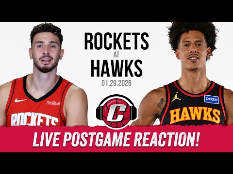 Houston Rockets vs Atlanta Hawks Postgame | Kevin Durant drops 31, Rockets dominate second half