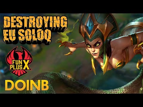 Destroying EU SoloQ: FunPlus Phoenix Doinb - Cassiopeia Mid Lane - KDA 15/4/12