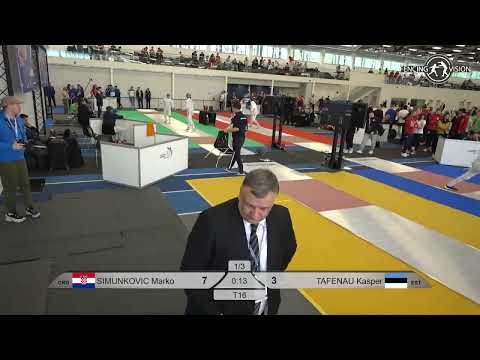 2025 U23 European Championships SIMUNKOVIC Marko vs TAFENAU Kasper