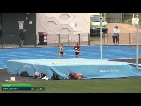 U9 Girls 800m Heat 3: 2021 State Combined Events Championships // LAVicTV