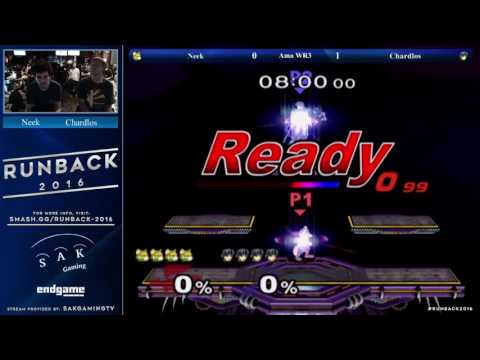 Runback 2016 Amateur WR3 - Neek (Fox) vs Chardlos (Marth)
