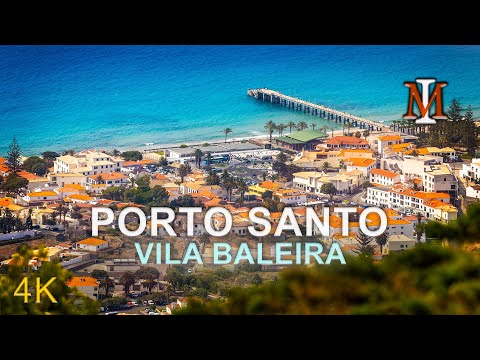 Porto Santo 4K - Walking Tour of Vila Baleira, Madeira’s Golden Island 🌟