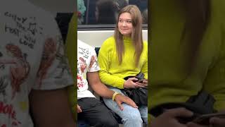 American subway pranks 🔥 Metro pranks 😂 #shorts