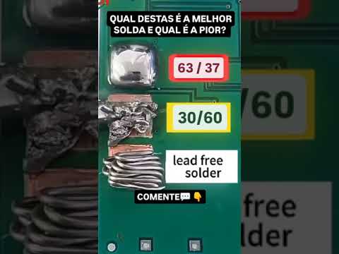 Melhor Solda Estanho e PIOR SOLDA - Qual você Escolhe? Eletrônica Fácil