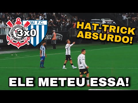 LEVOU A FIEL A LOUCURA: HAT-TRICK de RÓGER GUEDES visto da ARQUIBANCADA da NEO QUÍMICA ARENA!