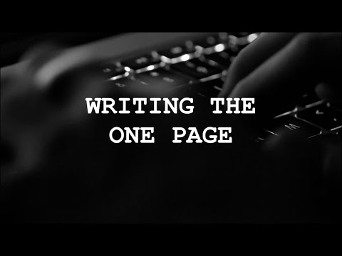 CITA | HOW TO WRITE A ONE PAGE SYNOPSIS