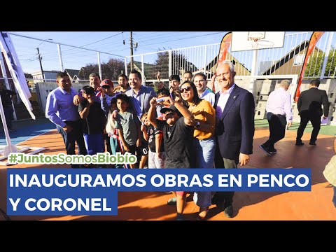 Penco y Coronel inauguran nuevas obras financiadas por el GORE Biobío