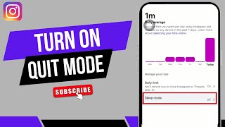 How to Turn On Instagram Quiet Mode