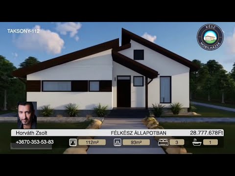 👉🏻BEMUTATJUK! TAKSONY 112m²-ES CSALÁDI HÁZ TÍPUSTERV