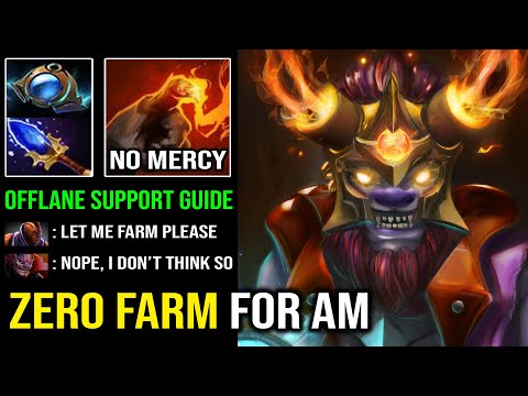 EPIC Offlane Support Pro Lion 100% Annoying Stun Zero Farm For AM with Max Cast Range Dota 2
