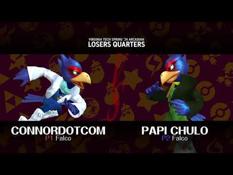 VT Spring 2024 Arcadian - Winners Finals - ConnorDotCom (Falco) vs Papi Chulo (Falco)