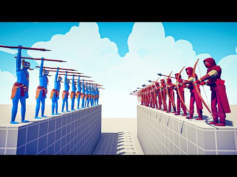 ALL RANGED UNITS TOURNAMENT - Totally Accurate Battle Simulator TABS