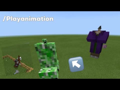 Minecraft Bedrock - How To Use The Play Animation Command!