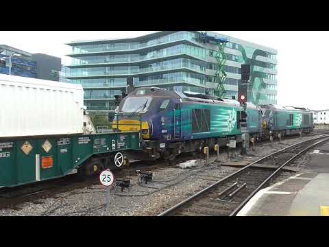 DRS Class 68's no's: 68002-68018 @ Bristol TM {6Z67} 05/08/2020.