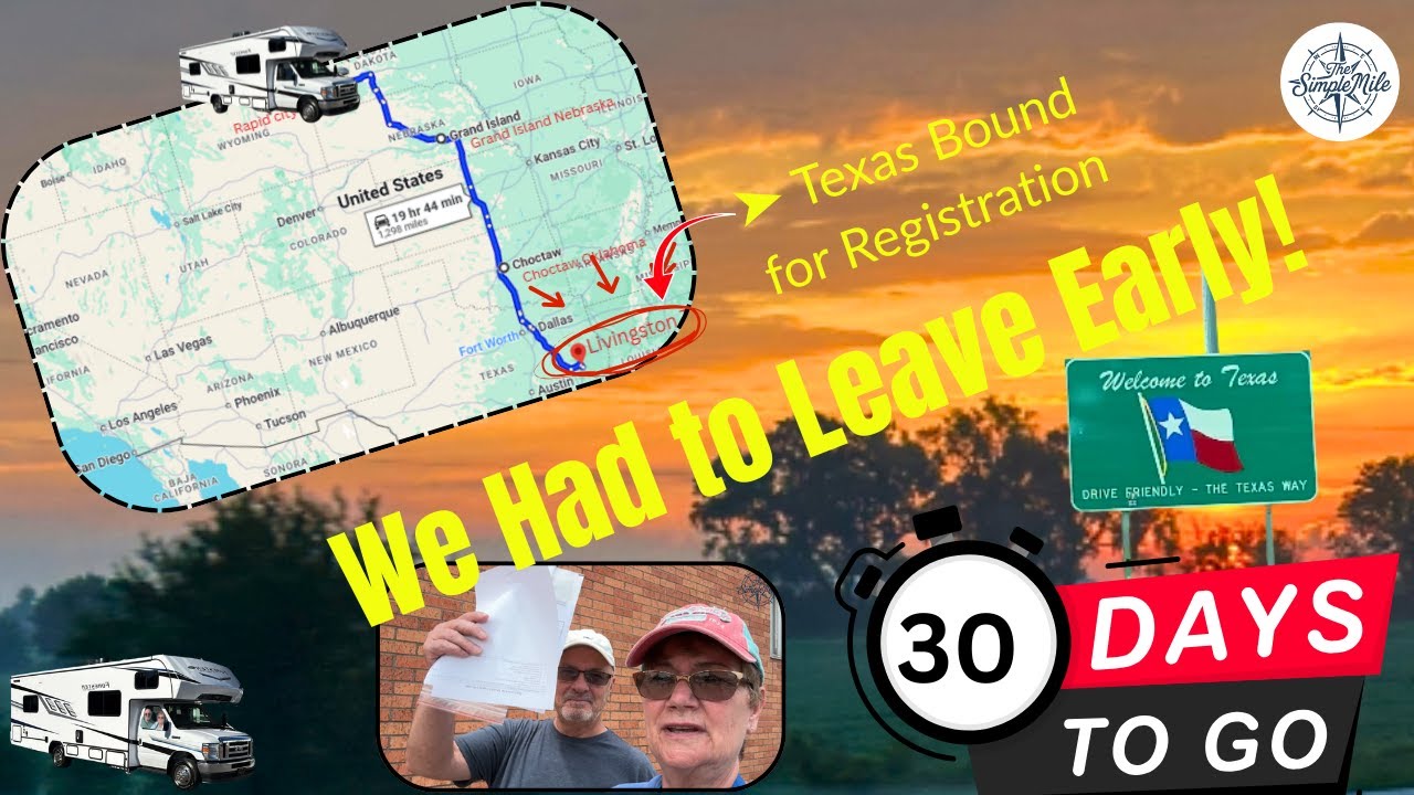 Clock is ticking… We had to go…!!!| RV Life. And we have a surprise stop off.!!  