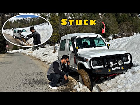 Gypsy stuck badly in snow | Gypsy in Snow | Ajj too bure fasse😰