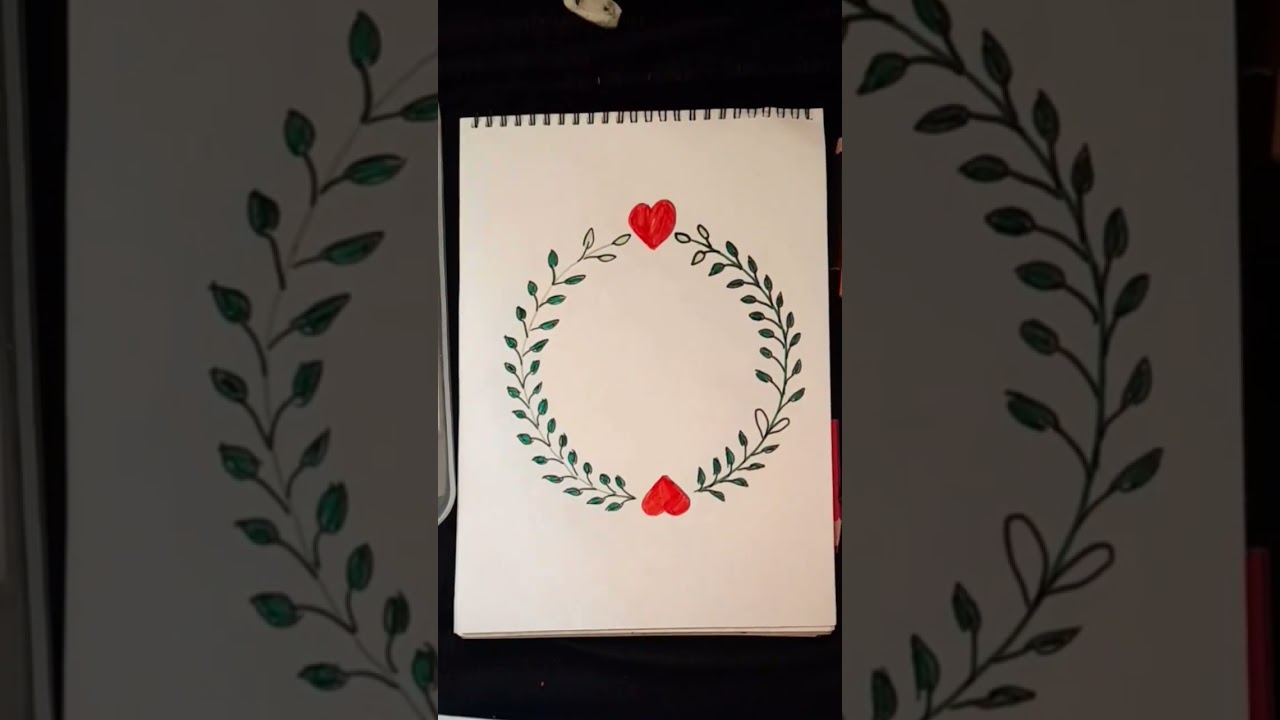 🎨🖌Free vector | Hand draw | valentine's  day | Floral wrestling and.#viral #shortvideo subscribelike