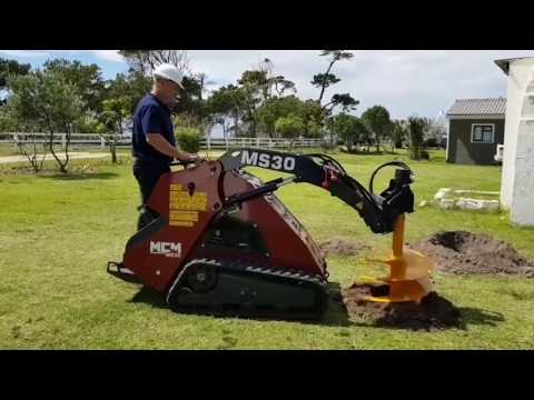MS30 Track Loader  600mm Auger Attachment