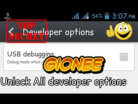 How to get all developer options in gionee phones(No root)