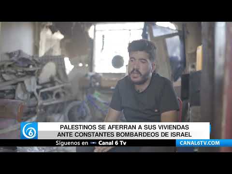 Video: Palestinos se aferran a sus viviendas ante constantes bombardeos de Israel
