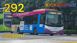 [G-AS 🟨] (ZF Kickdowns!) SBS8071T on Service 292 - Scania K230UB Euro IV Batch 1