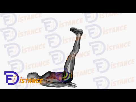 Exercice Élévation des jambes allongé sur un banc plat