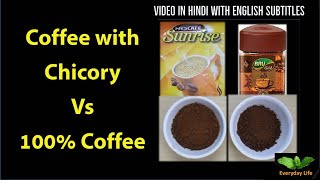 Difference b/w  Coffee with Chicory & 100% Coffee | कॉफ़ी चिकरी के साथ  Vs 100% कॉफ़ी | #168