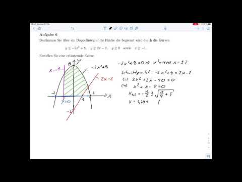 A6 – Doppelintegral – Flächenberechnung (Klausur WiSe 20/21)