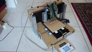 My homemade desktop CNC mill - Clip 5/6: Everything comes together