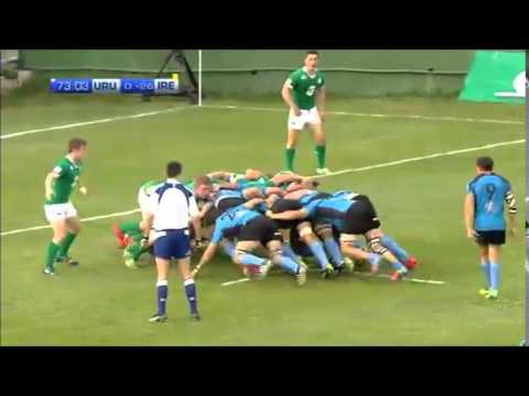Uruguay scrum penalty try vs Emerging Ireland 2015