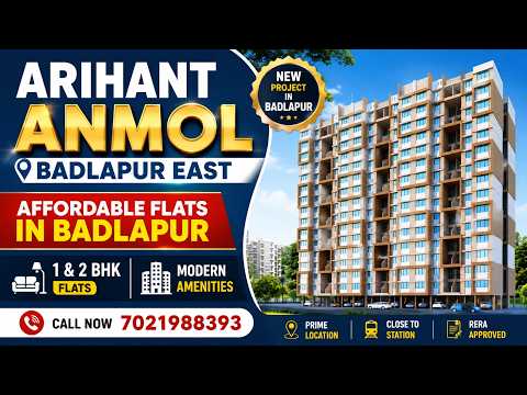 Arihant Anmol Floor Plan | 1 & 2 BHK Flat In Badlapur — video