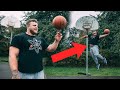 HOW HARD CAN THIS 380LB MAN DUNK?!