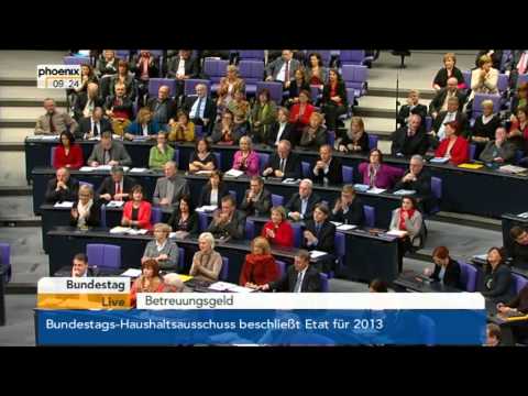 Betreuungsgeld: Peer Steinbrück (SPD) vom 09.11.2012