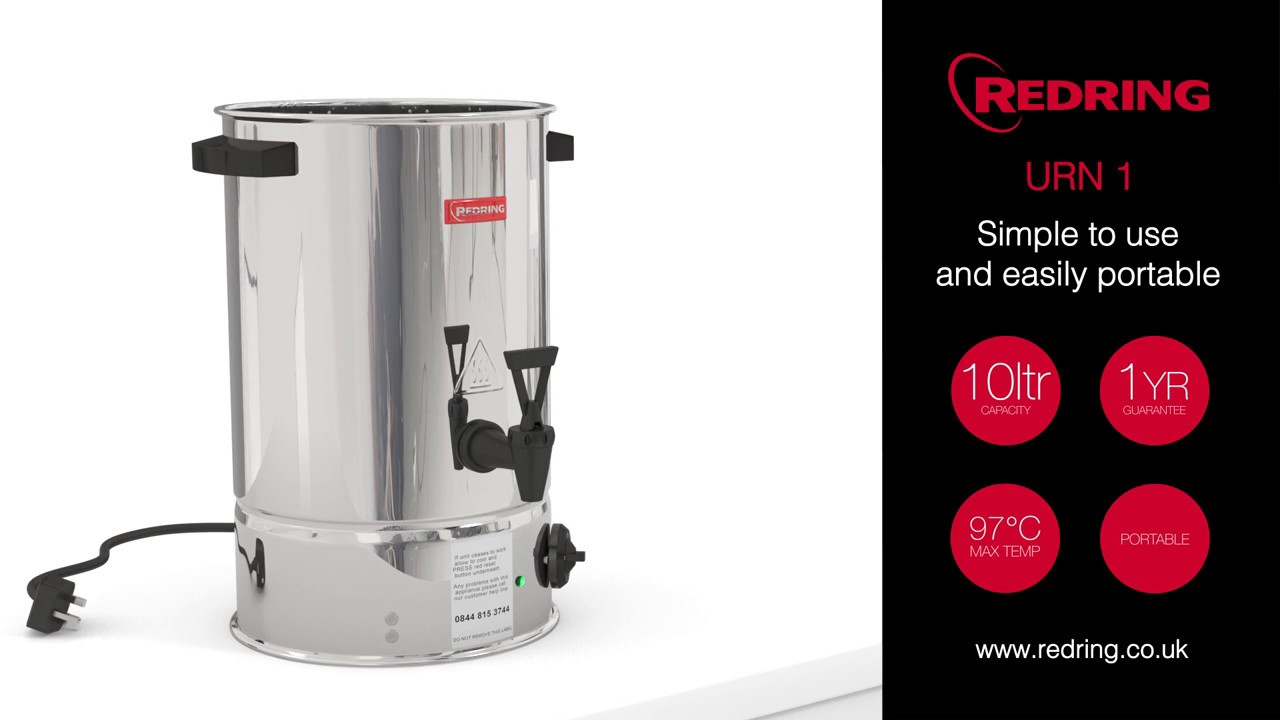 Watch video Redring's Boiling Water Urn Now Redring's Boiling Water Urn