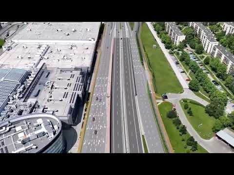 S74 Kielce, wizualizacja poglądowa całej trasy