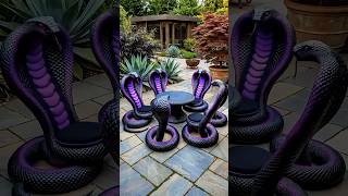 A Mesa de Jardim Mais Diferente que Você Vai Ver Hoje! 🐍🌿 #shorts