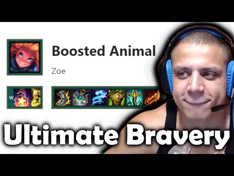 Tyler1 FIRST EVER Ultimate Bravery Challenge | BOOSTED ANIMAL Zoe MID