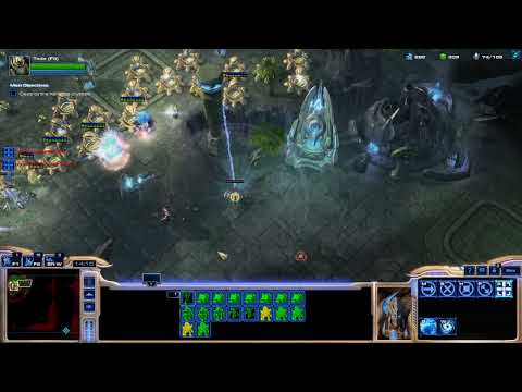 Playing StarCraft 2: Vortex of the Void Mission 1