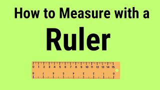 How to measure with a Ruler - Inches-1/2 and 1/4