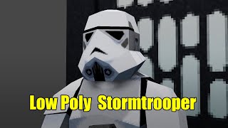 [Blender] Low Poly Stormtrooper [PS1 style]