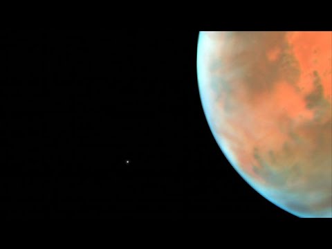Time-lapse video of Phobos in orbit around Mars (non-annotated and smoothed)