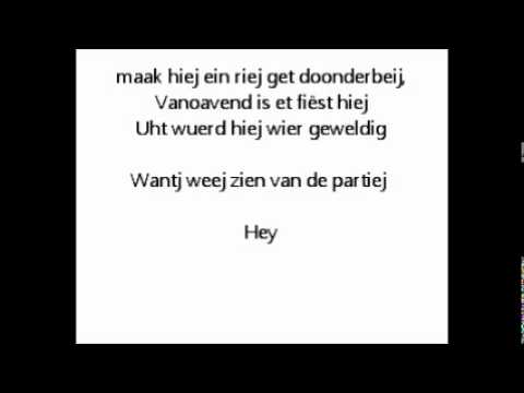 Sjingboem - Hallo Lyrics on screen